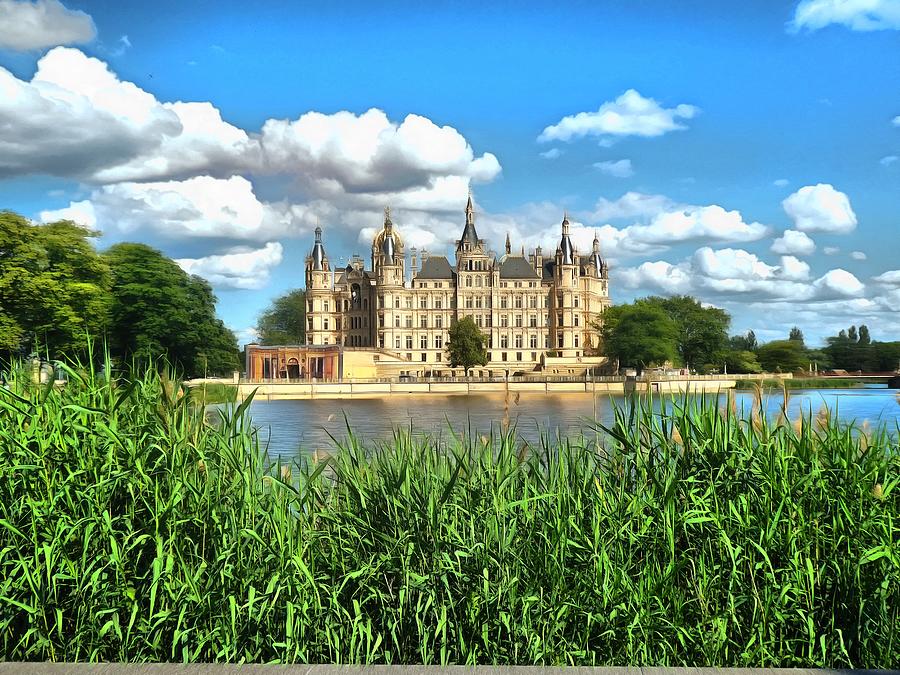 Fabulous Schwerin castle Digital Art by Marina Kaehne