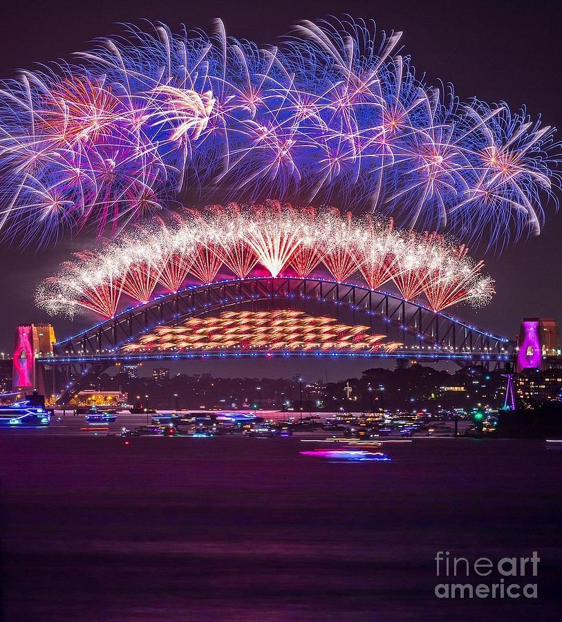 Fabulously Sydney fireworks Photograph by Kurt BROWN Pixels