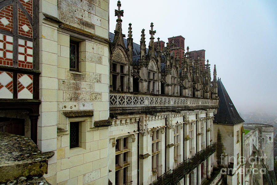 Facade Details Chateau Royal d Amboise French Chateau Region The Loire Valley Photograph by Wayne Moran