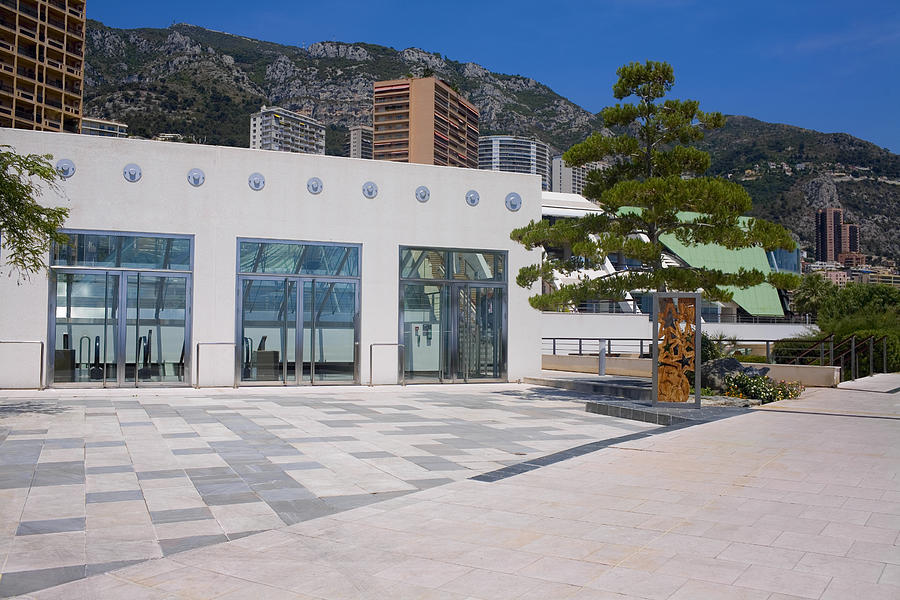 Facade of a building, Monte Carlo, Monaco Photograph by Glowimages