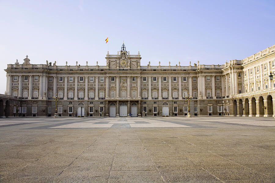 Facade of a palace, Madrid Royal Palace, Madrid, Spain Photograph by Glowimages