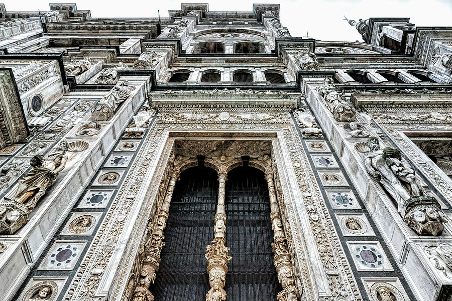 Facade of Certosa di Pavia Photograph by Elvira Peretsman