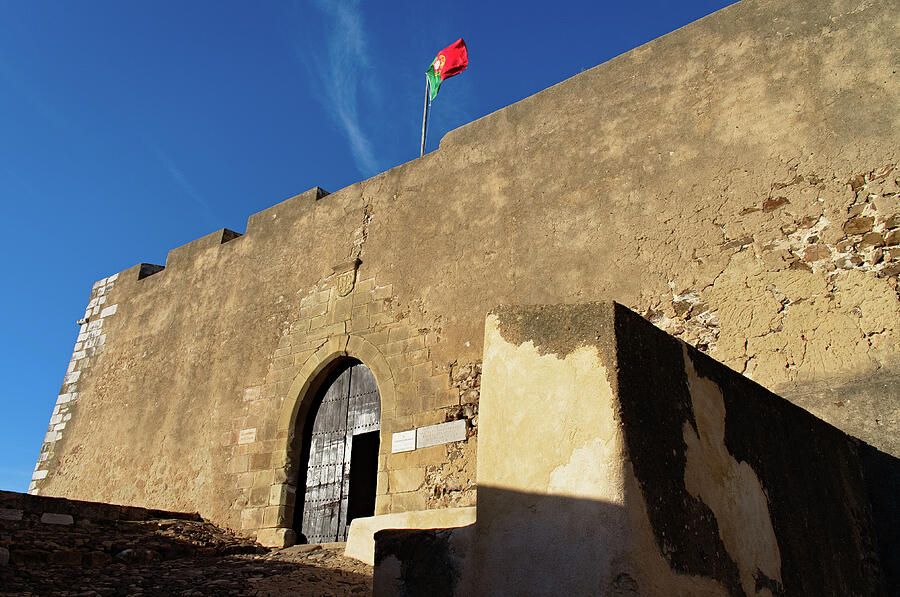 Facade of the medieval castle of Castro Marim Photograph by Angelo DeVal
