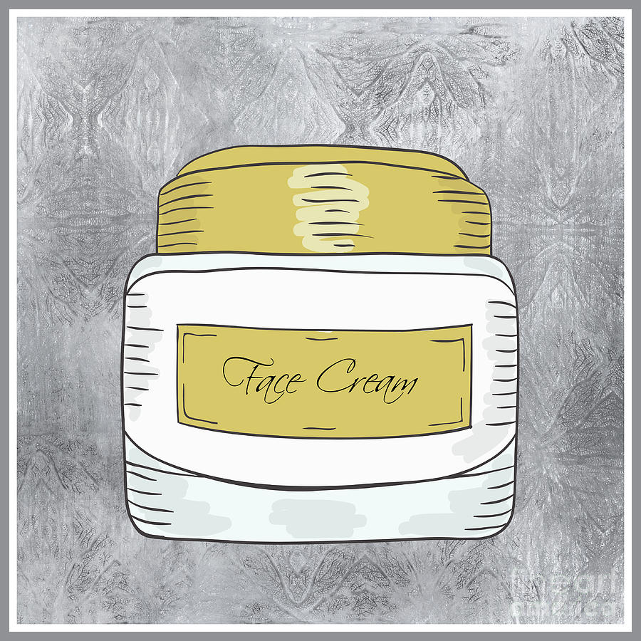 Face Cream Mixed Media by Tina LeCour