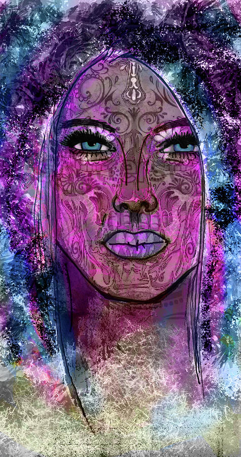Face Digital Art by Elaine Berger