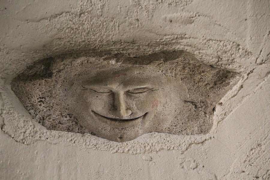 Face in the Wall Photograph by Callen Harty
