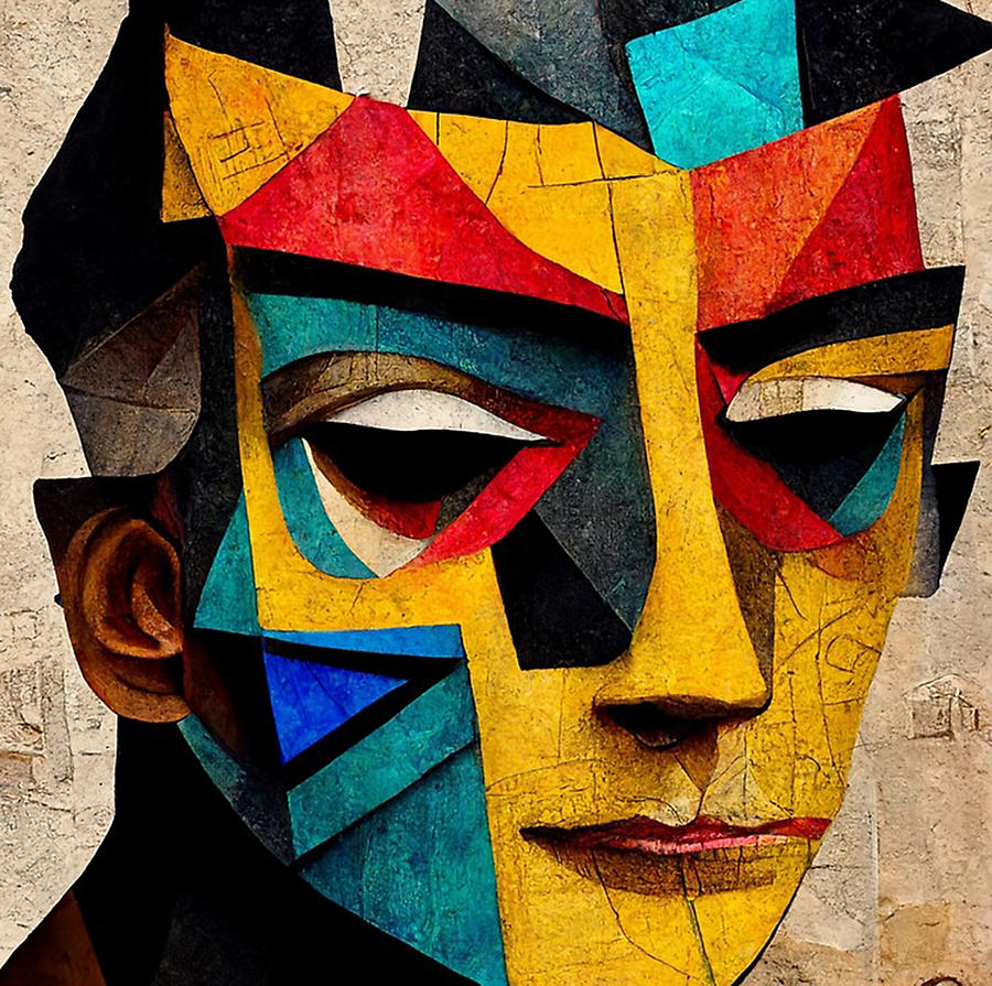Face made of cubes Digital Art by Shopia Jenkins - Fine Art America