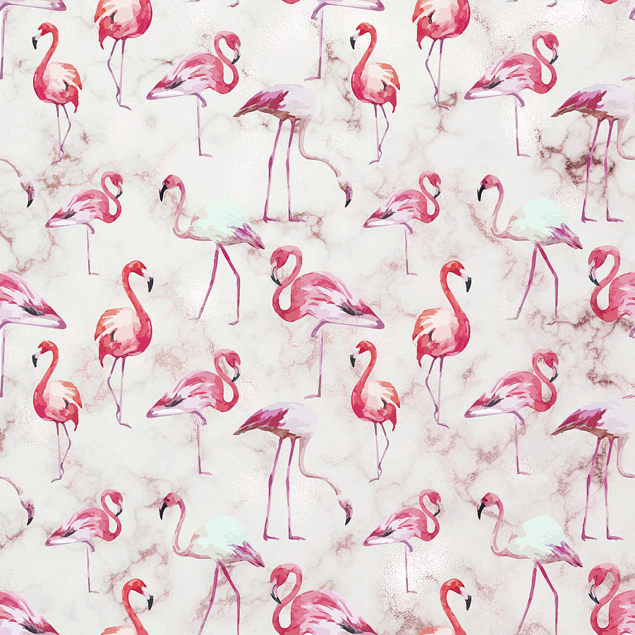 pink flamingo pattern