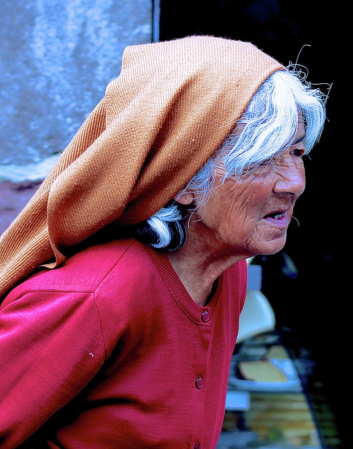 Face of Ecuador Woman Photograph by Joy Buckels