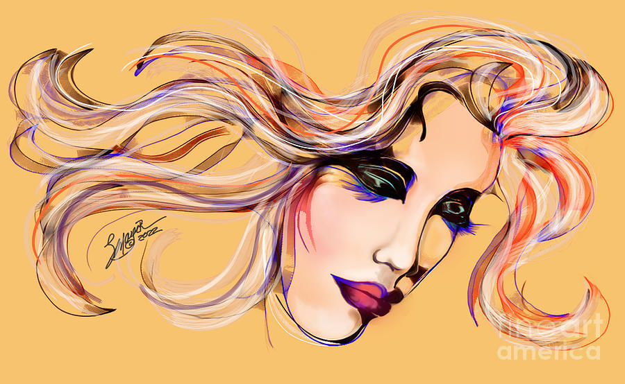 Face of Serenity Digital Art by Stacey Mayer