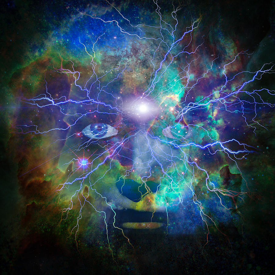 Face of Universe Digital Art by Bruce Rolff