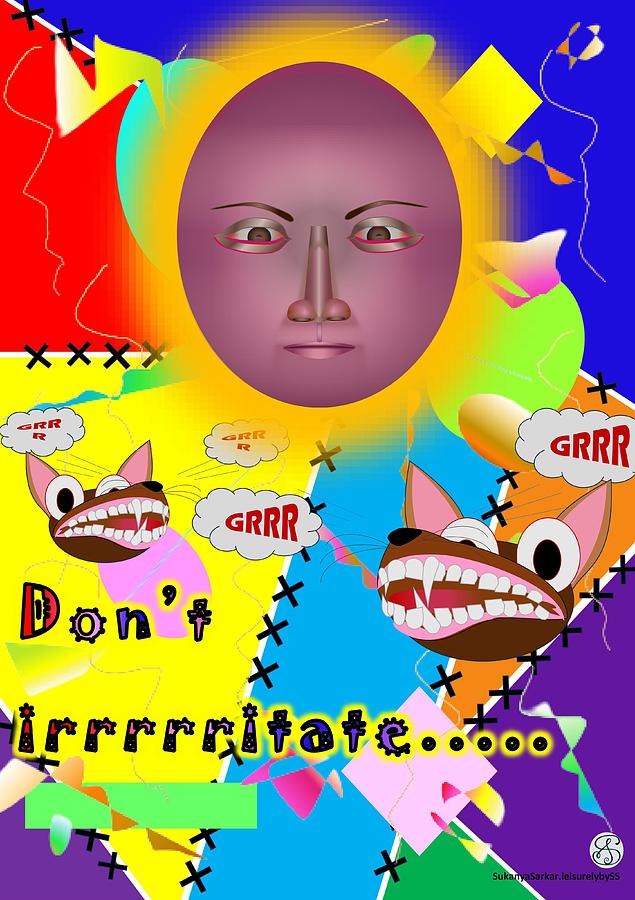 Face Srs - Cold Rage, Shrewd don't 1 Digital Art by Sukanya Sarkar ...