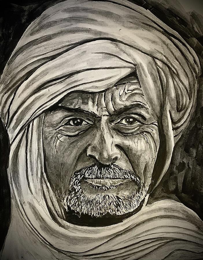 Face- Stury Drawing by Ramesh Mahalingam - Fine Art America