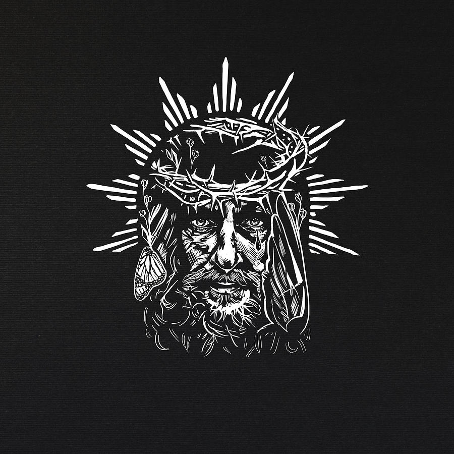 Face to face with christ drawing by aeron brown pixels