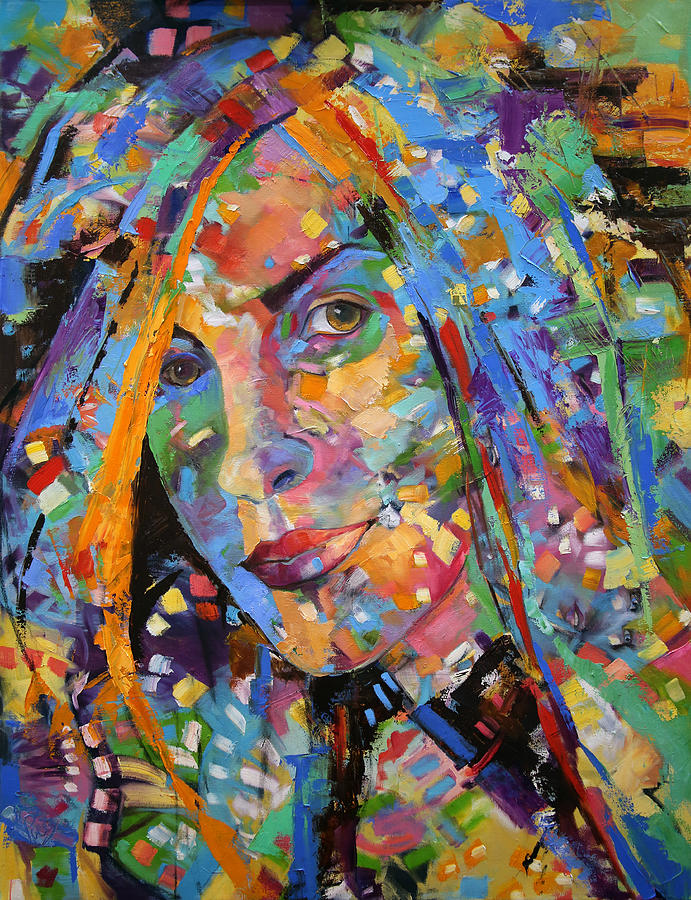 Face Within Painting by Laurie Pace