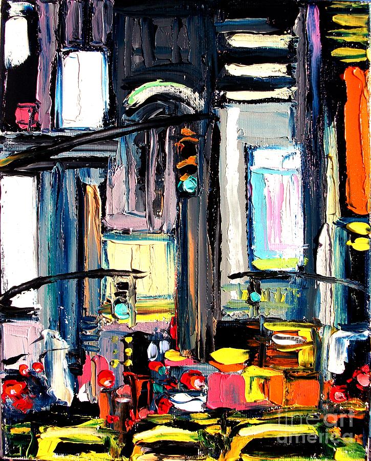 Faces of the City 132 Painting by Aja Trier