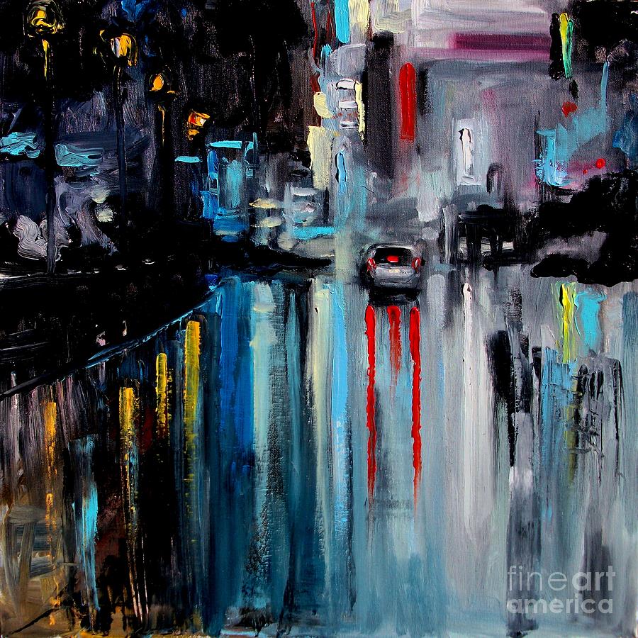 Faces of the City 153 Painting by Aja Trier