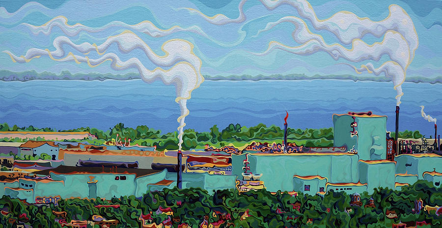 Facets of Dofasco Painting by Amy Ferrari