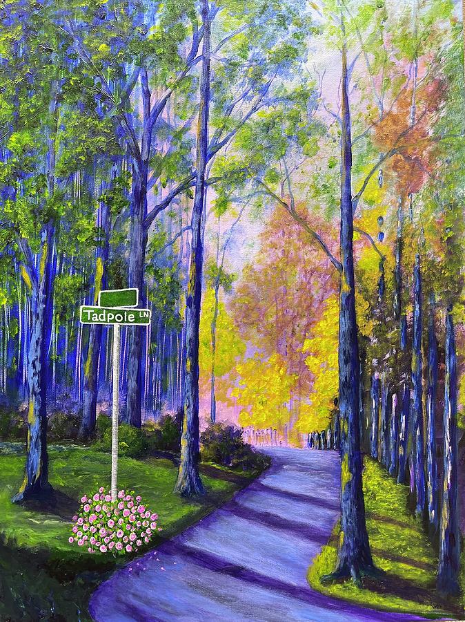 Tadpole Lane Painting by Teresa Fry