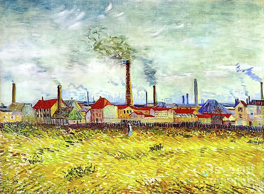 Factories at Asnieres Seen From the Quai de Clichy by Vincent Va ...