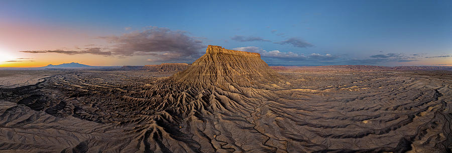 Factory Butte at Sunrise Photograph by Dave Wilson