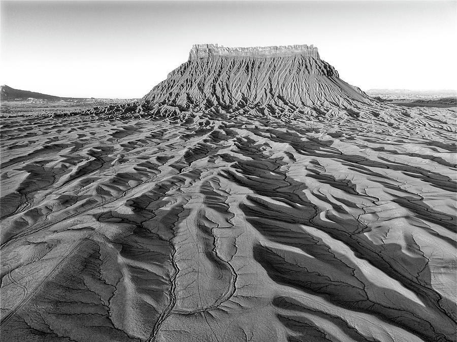Factory Butte Utah BW Photograph by Susan Candelario