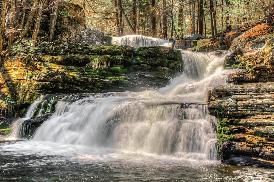 Factory Falls at Sunrise Photograph by Anthony Sacco