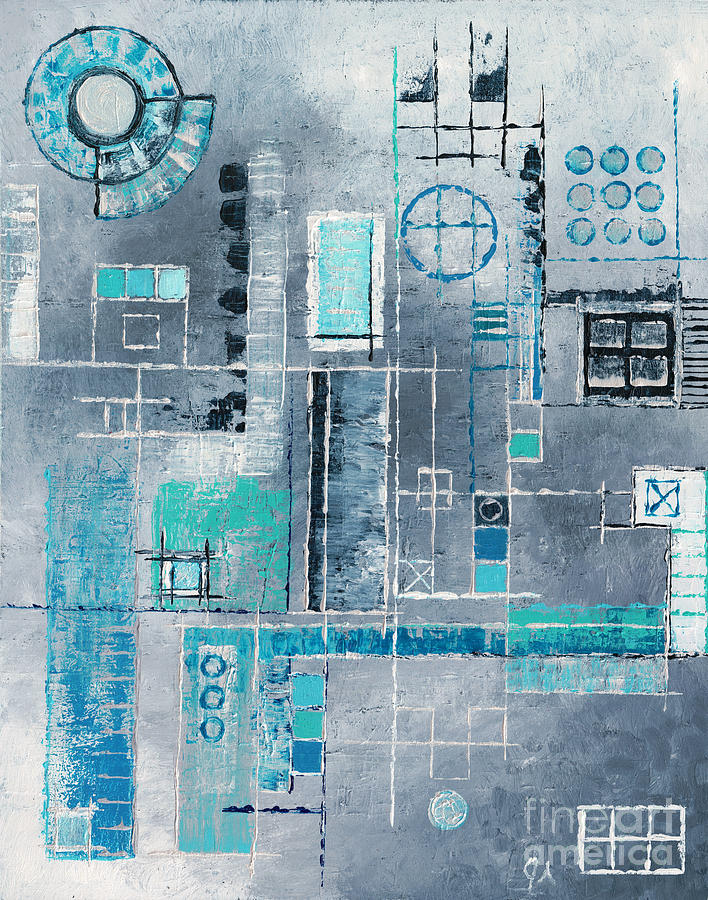 Factory Ice And Steel Painting by Jeremy Aiyadurai