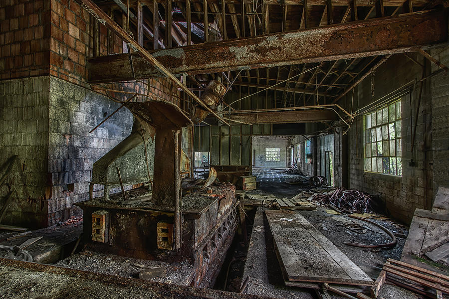 Factory in Ruins Photograph by Mike Burgquist - Fine Art America