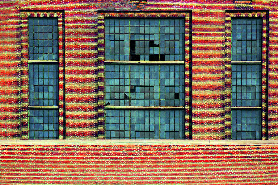 Factory Windows Photograph by Mary Bedy