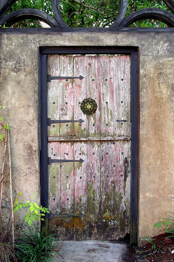 Faded Fortress Door - St. Augustine, Florida Photograph by Kenneth Lane Smith