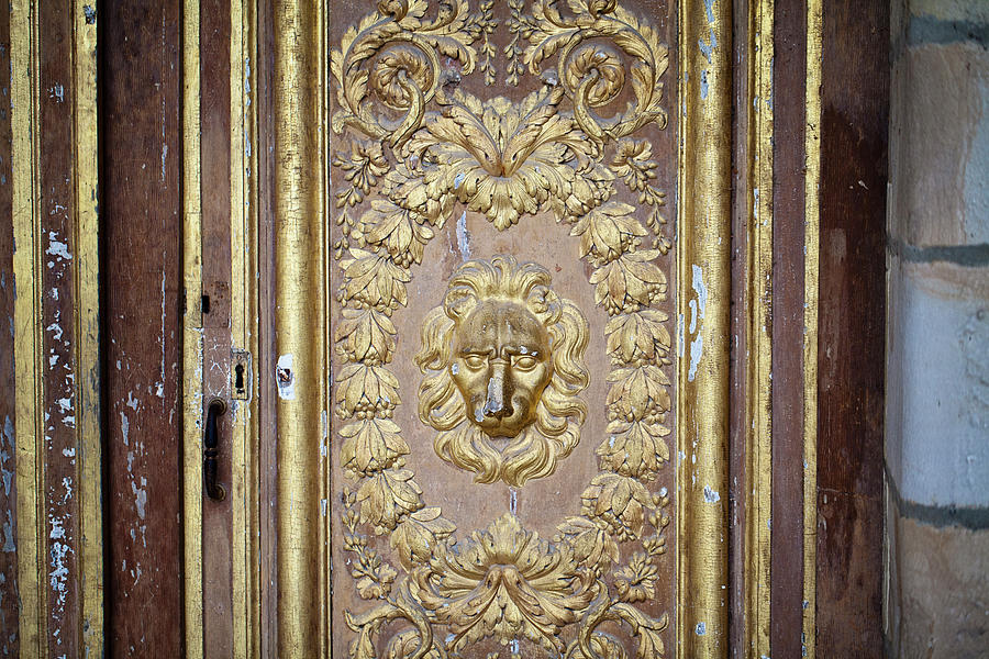 Faded Grandeur - Antique Door in France Photograph by Melanie Alexandra Price