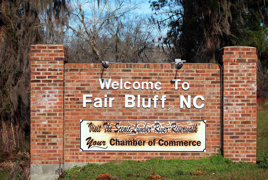 Fair Bluff Sign Photograph by Cynthia Guinn