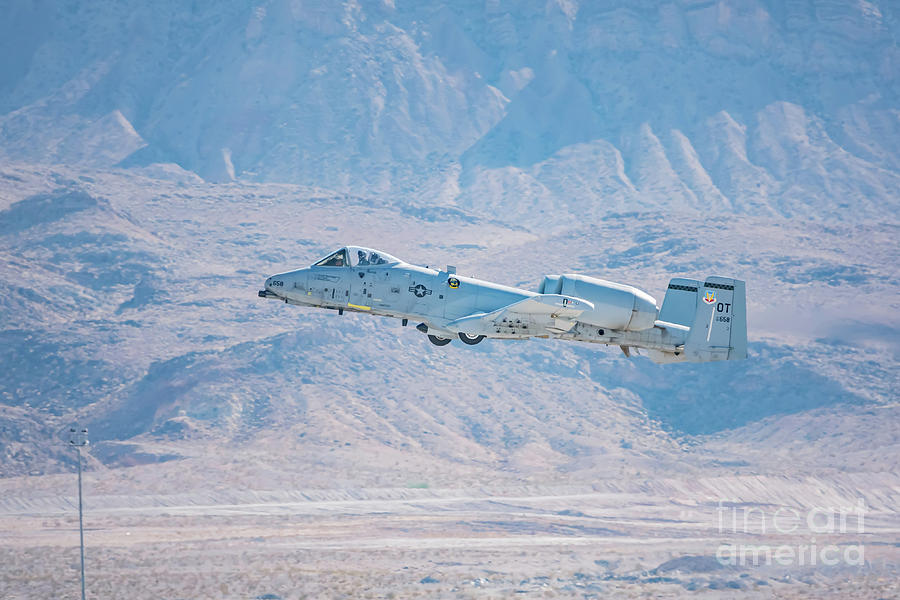 Las Vegas Photograph - Fairchild Republic A-10 Thunderbolt II demo in USAF Air show at  by Chon Kit Leong