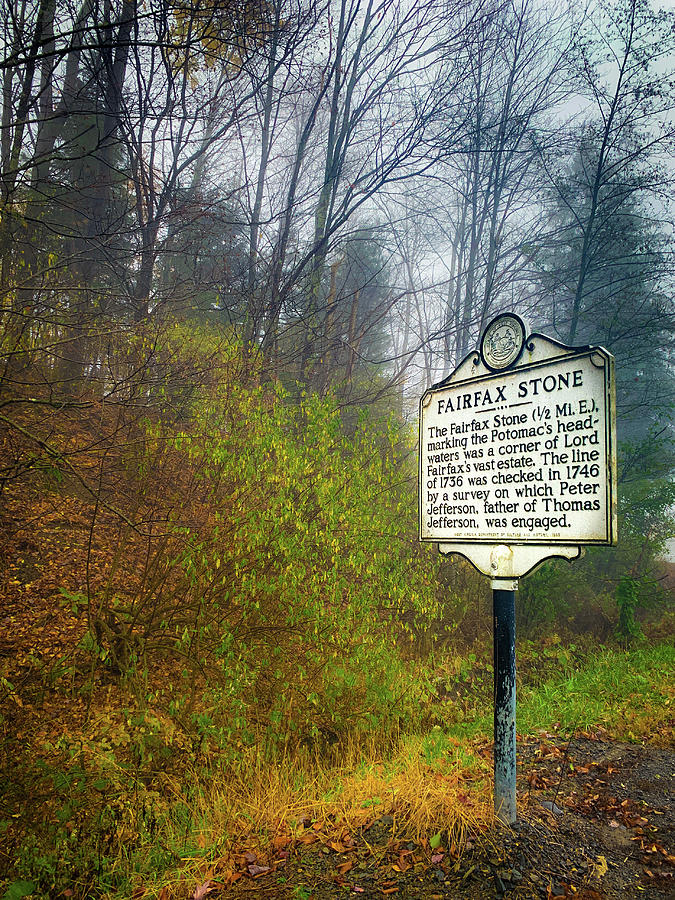 Fairfax Stone Historic Sign Photograph by Lora J Wilson