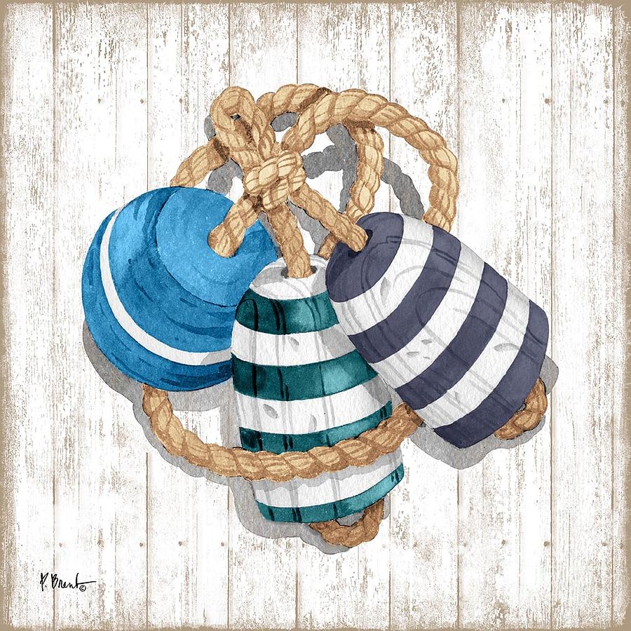 Rope Painting - Fairhaven Buoys I by Paul Brent