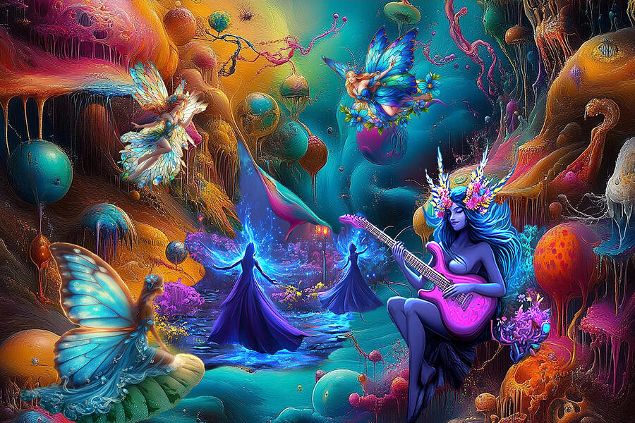 Fairy Concert Digital Art by Lisa Yount Fairy Concert Digital Art by Lisa Yount