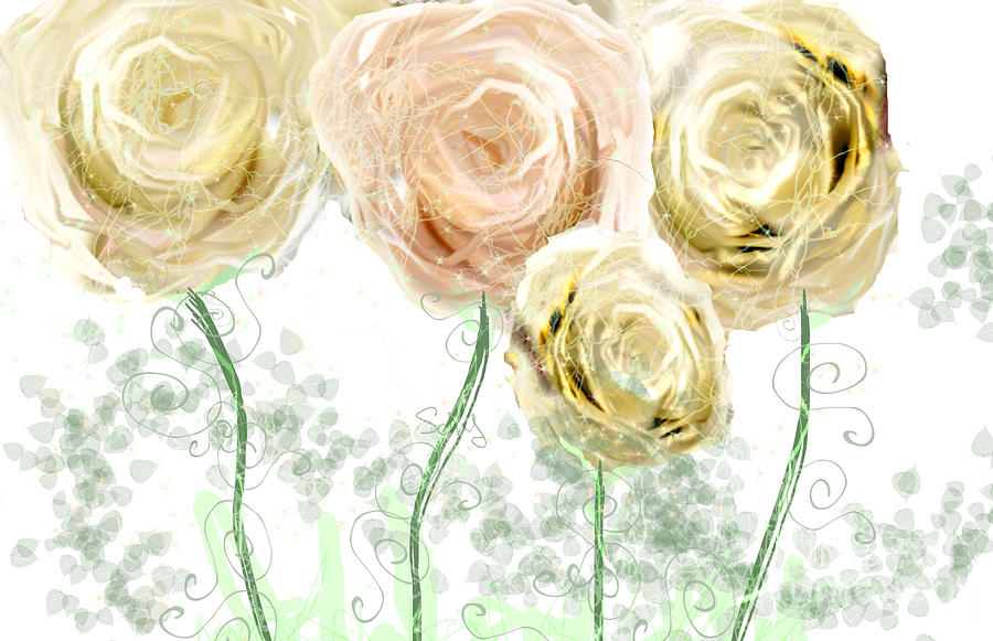 Fairy Flowers Digital Art by Gabrielle Schertz