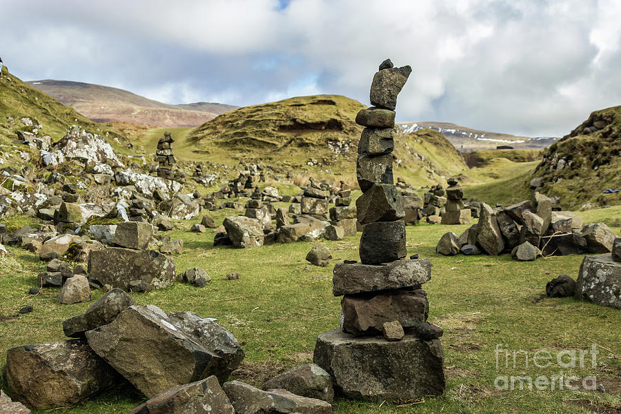Fairy Glen Stacked Stones Photograph by Rebecca Caroline Photography