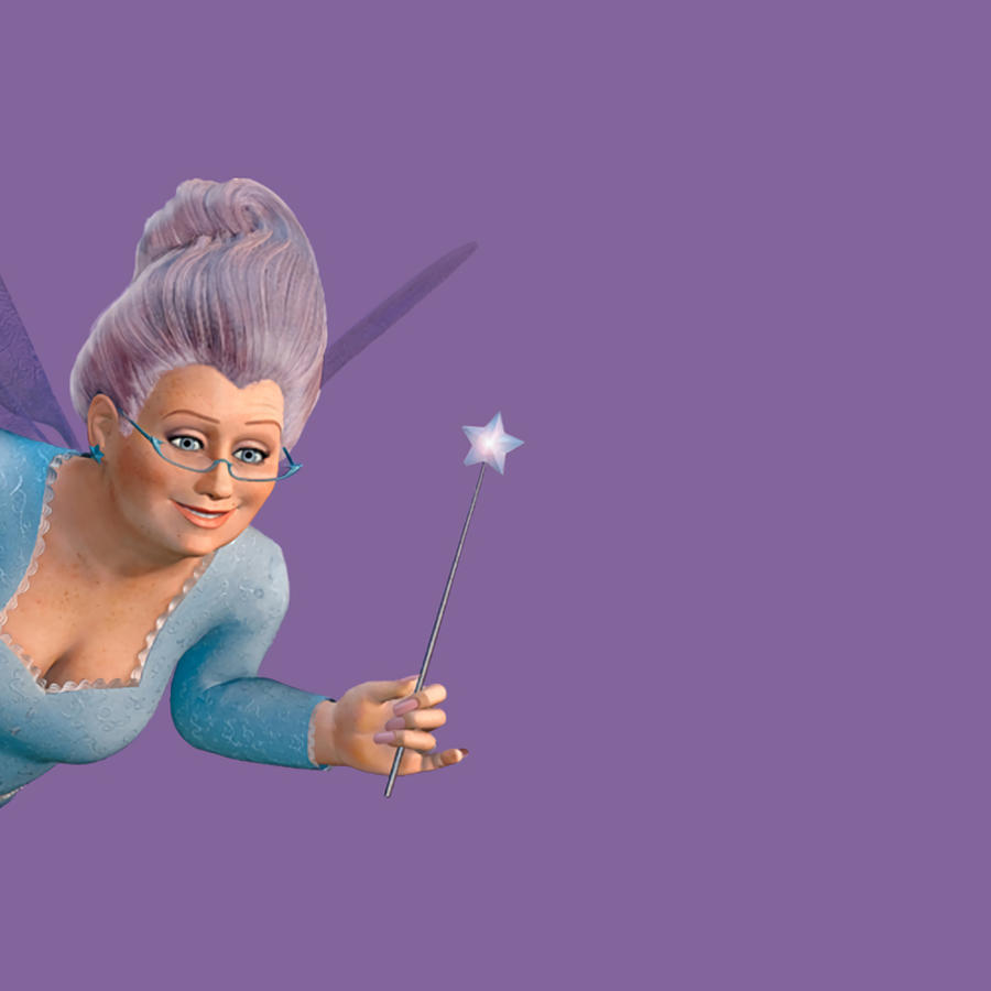 Fairy Godmother from Shrek Sticker 2 Print Painting by Max Khan | Fine ...