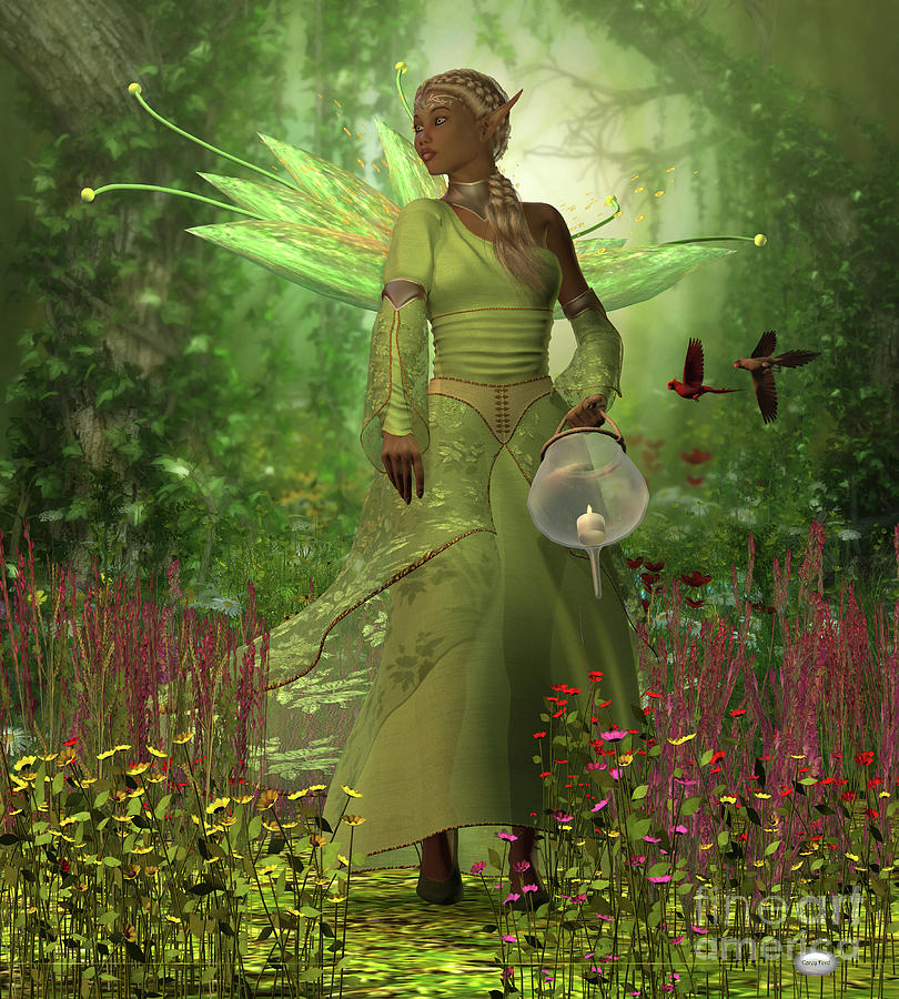 Fairy Lamp Digital Art by Corey Ford
