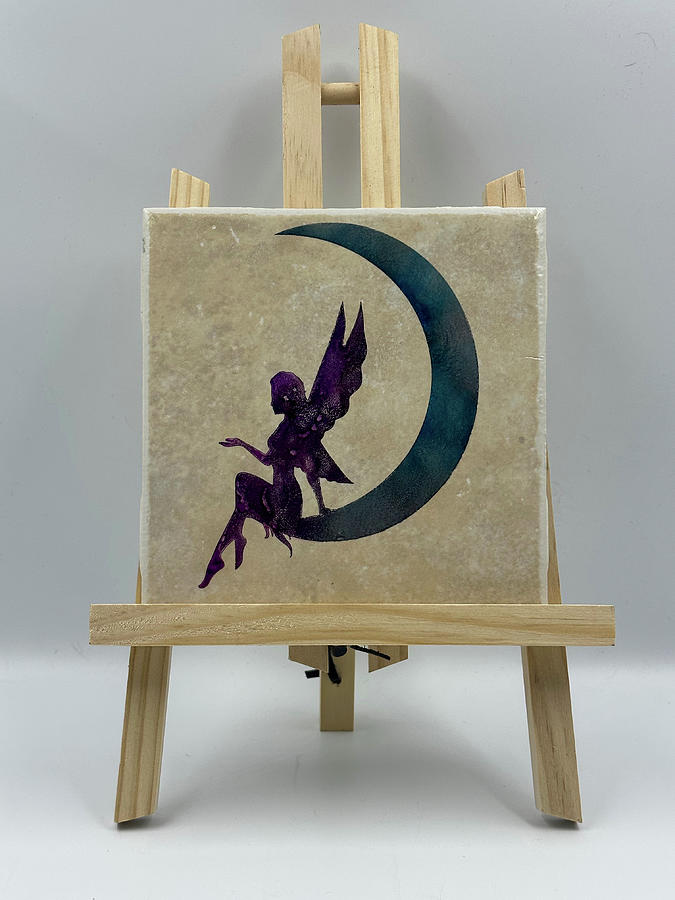 Fairy On The Moon Painting