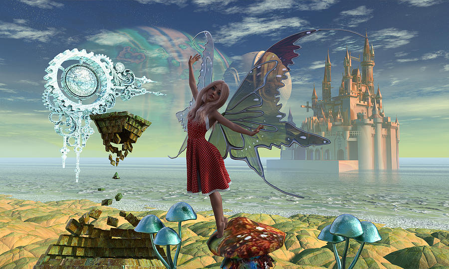 Fairy Surreal Digital Art by Richard Hopkinson