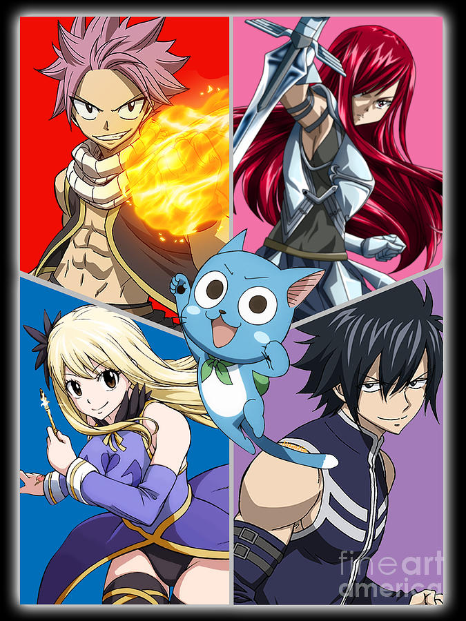 Fairy Tail Anime Japanese Art Drawing by Anime Art | Fine Art America