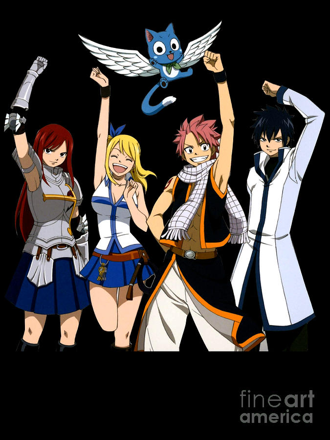 Anime Art Characters Fairy Tail Sticker by Anime Art - Fine Art America