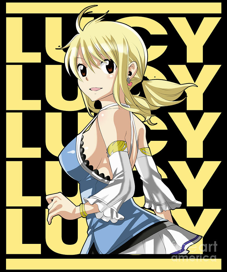 Fairy Tail Lucy Heartfilia Name Anime Metal Print