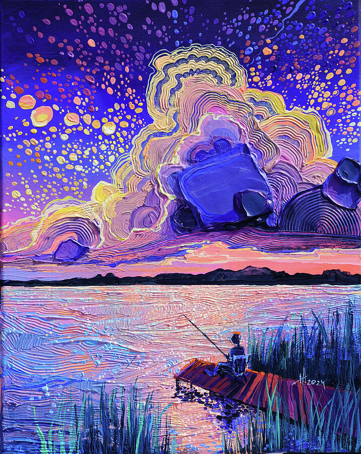 Fairy-tale starry sky Painting by Anastasia Trusova Fairy-tale starry sky Painting by Anastasia Trusova