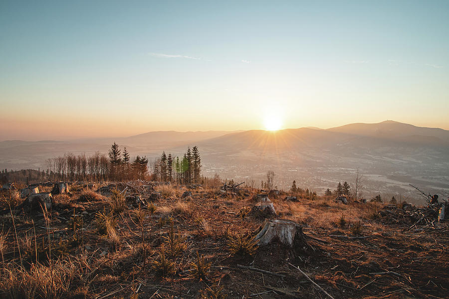 Fairy tale sunrise in Beskydy Photograph by Vaclav Sonnek