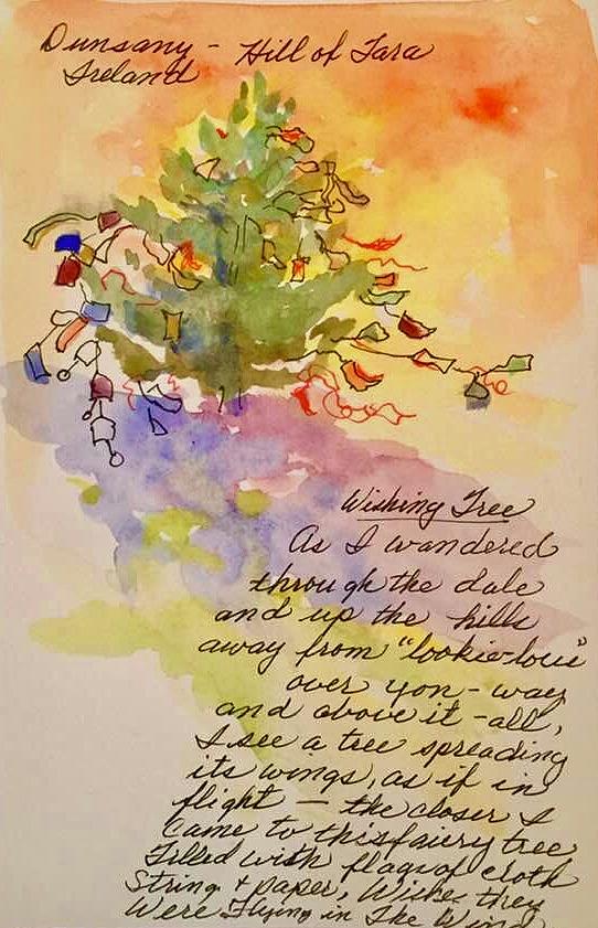 Fairy Wish Tree Painting by Caroline Patrick