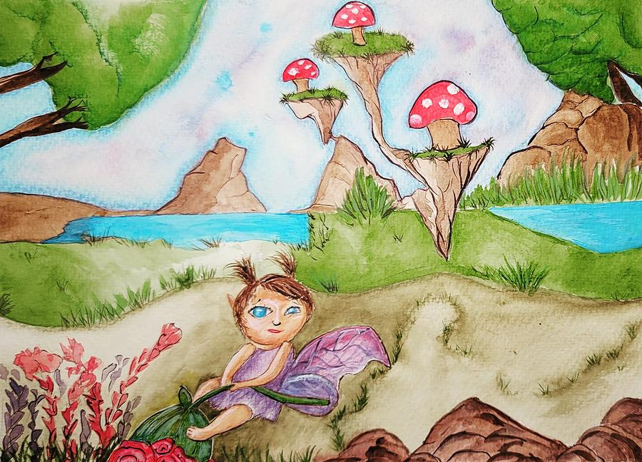 Fairyland Painting By Jenny Oguss Fine Art America